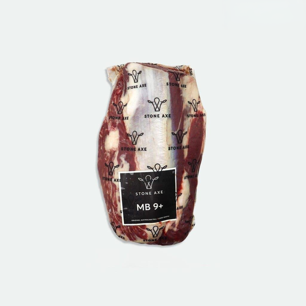 Fullblood Wagyu Chateaubriand Marble Score 9+ Stone Axe