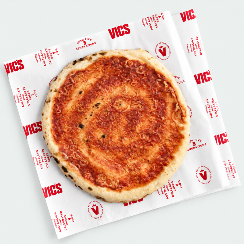 Pizza Base 12" Red Sauce Scratch Dough 300g