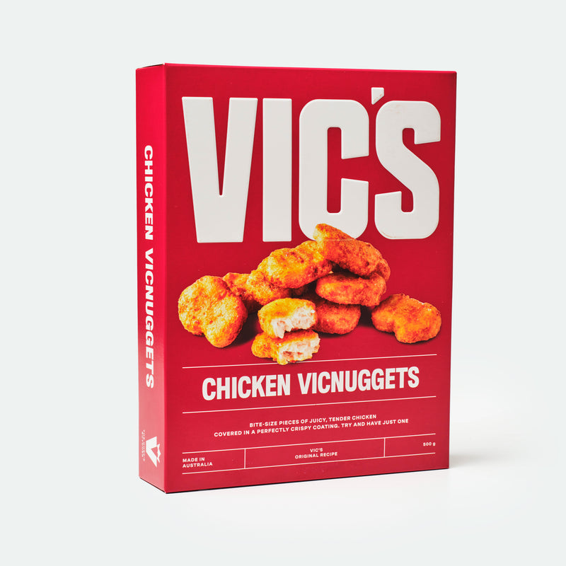 hicken VicNuggets crispy crumbed chicken nuggets