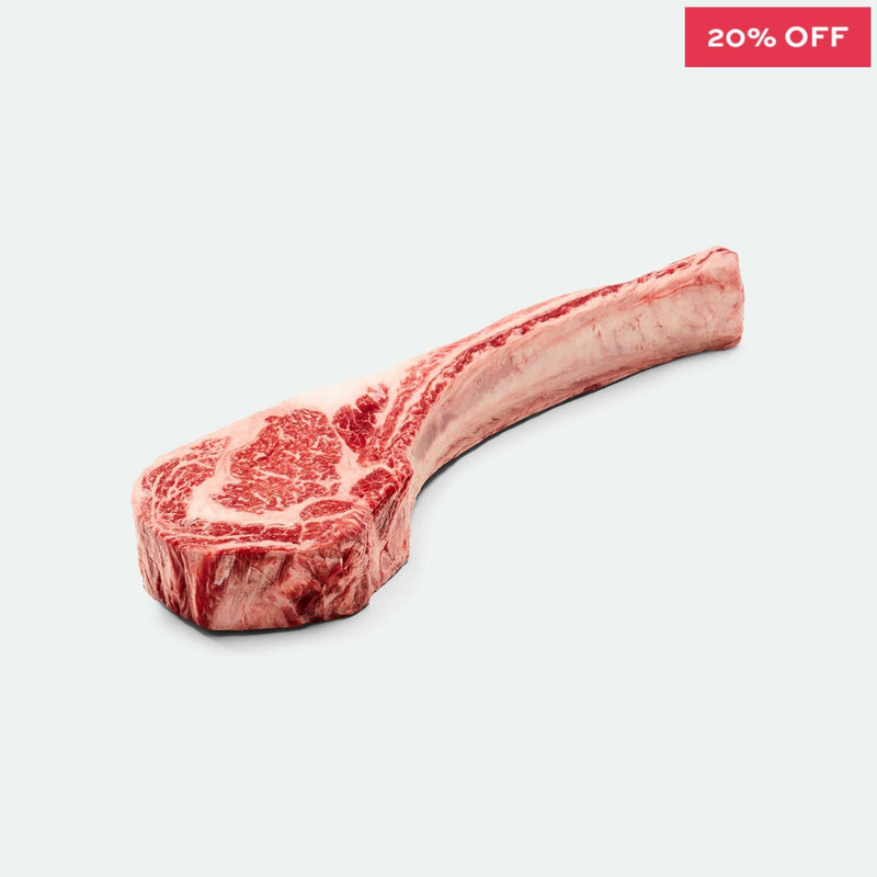 Fullblood Wagyu Tomahawk Steak Marbling Score 9+ Stone Axe