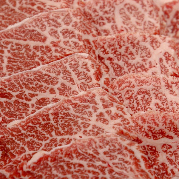 Fullblood Wagyu Yakiniku (Chuck Short Rib) Sliced Marbling Score 9+ Stone Axe