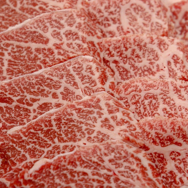 Fullblood Wagyu Yakiniku (Chuck Short Rib) Sliced Marbling Score 9+ Stone Axe