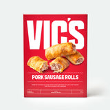 Handmade pork sausage rolls wrapped in puff pastry 125g x 4 pieces