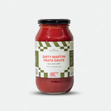 Saturday Night Pasta dirty martini pasta sauce jar