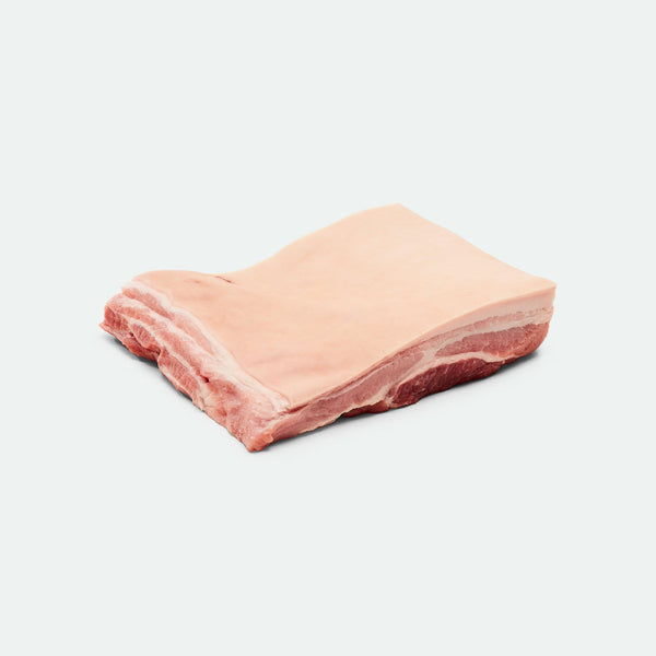 Pork Belly Boneless Rind On - 1kg