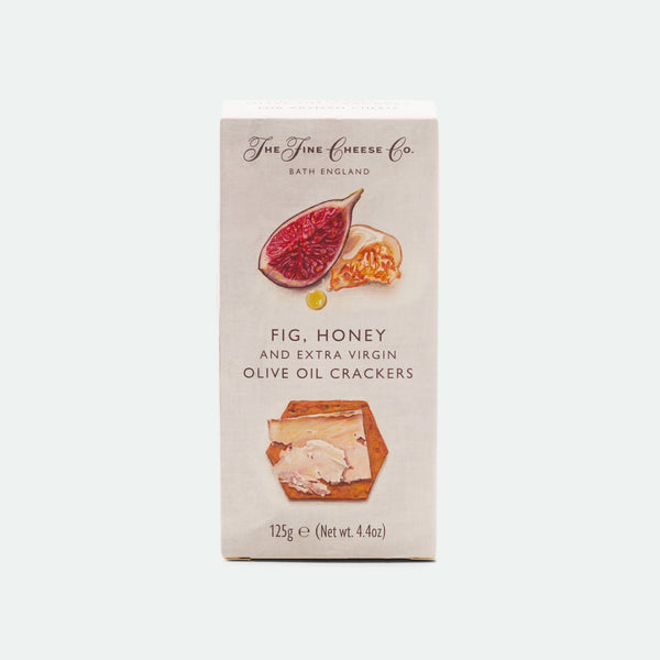 Fig, Honey & Extra Virgin Olive Oil Crackers The Fine Cheese Company - 125g