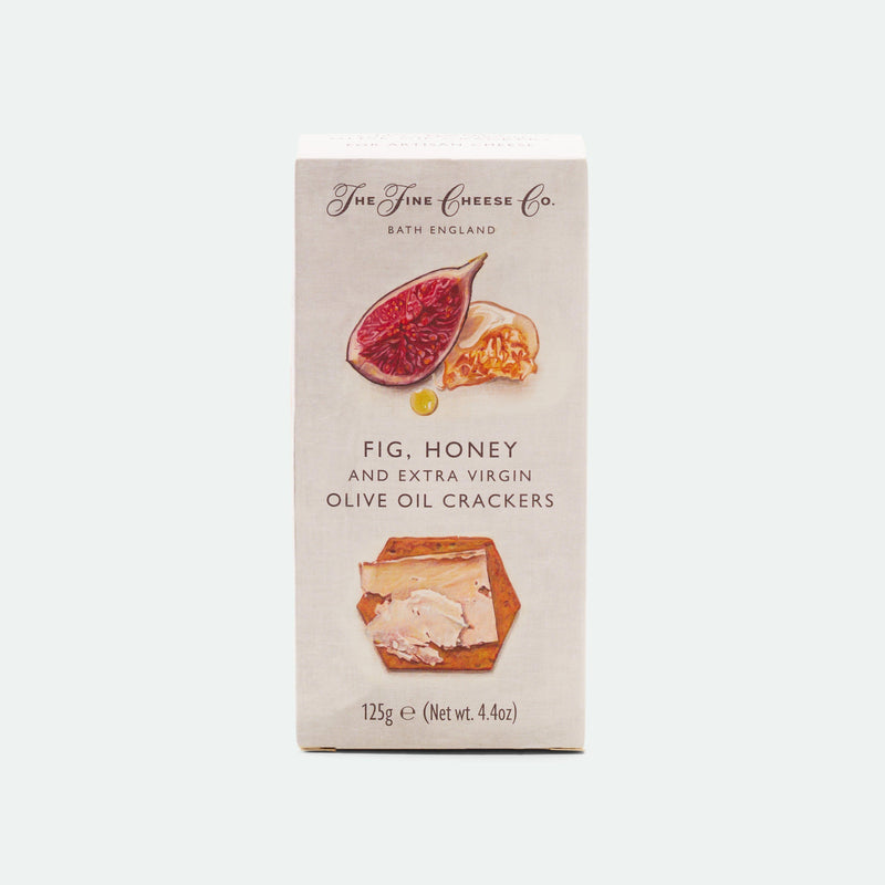 Fig, Honey & Extra Virgin Olive Oil Crackers The Fine Cheese Company - 125g