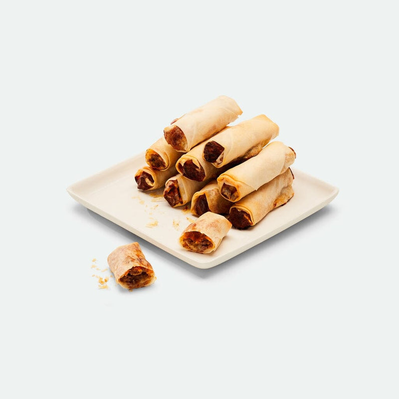 Fullblood wagyu cheeseburger spring rolls crispy 8 pack