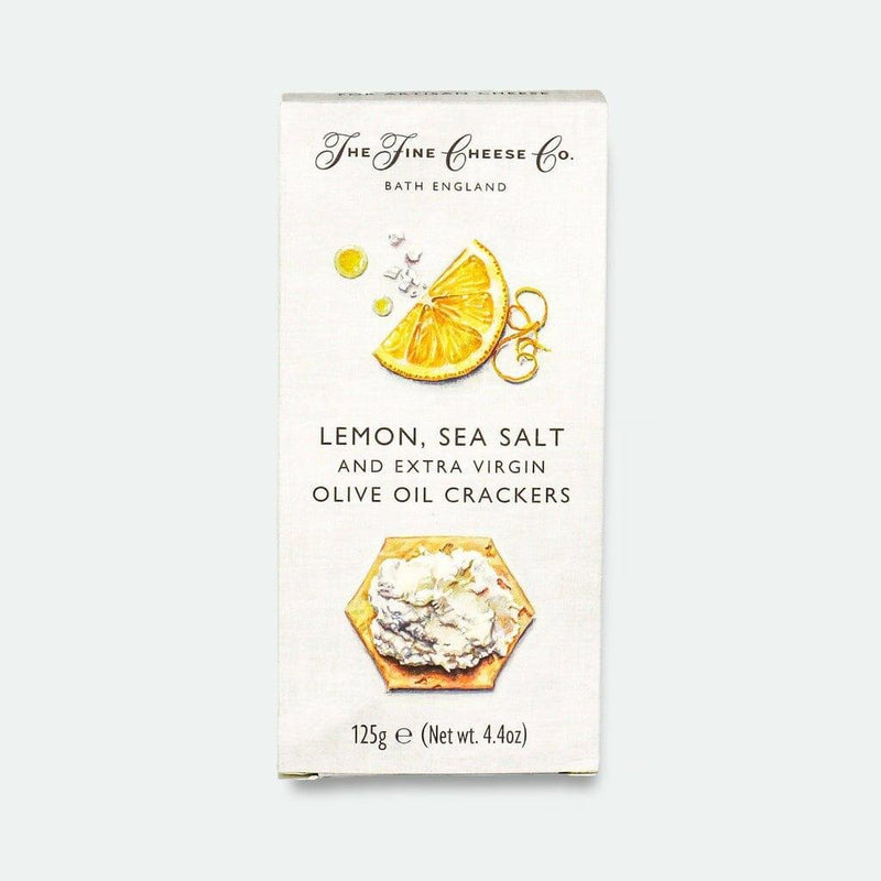 Lemon, Sea salt and Extra Virgin Olive Oil Crackers The Fine Cheese Company - 125g