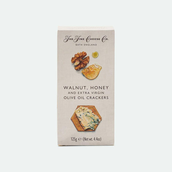 Walnut, Honey and Extra Virgin Olive Oil Crackers The Fine Cheese Company - 125g